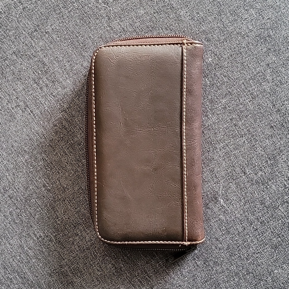 2/$8 Vinyl Zipper Close Wallet